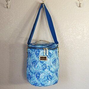 Lilly Pulitzer Insulated Round Beach Cooler Adjustable Strap